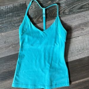 Lulu athleisure bright blue workout tank top